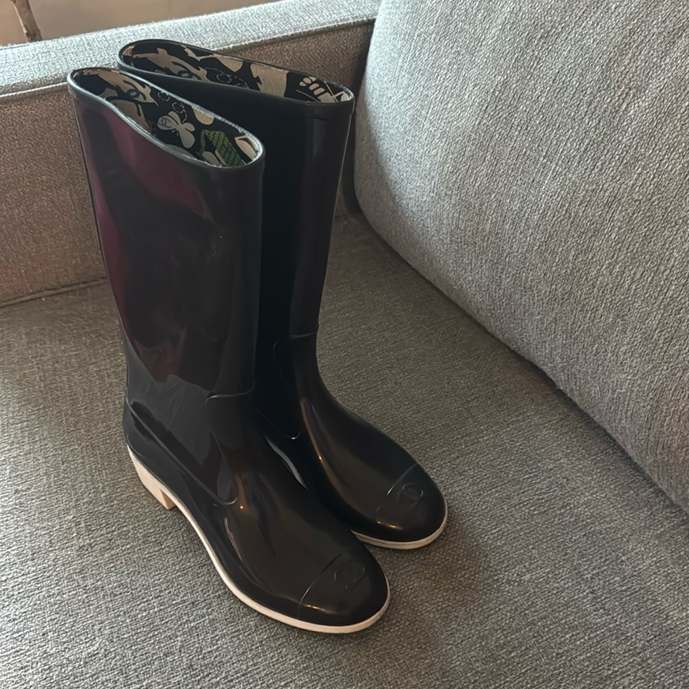 Chanel Rain Boots